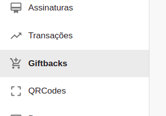 Giftback-menu